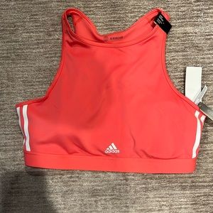 Coral adidas sports bra
